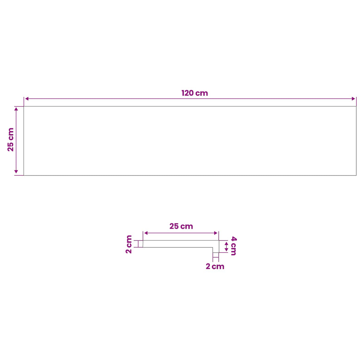 Prozorske klupice 2 kom. Crna 120 x 25 x 2 cm Čvrsto drvo bukve