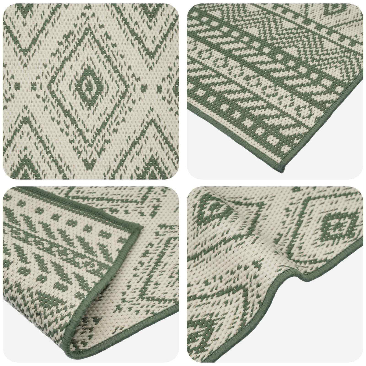 Tepih za područje Prirodna i zelena 160 x 230 cm PET