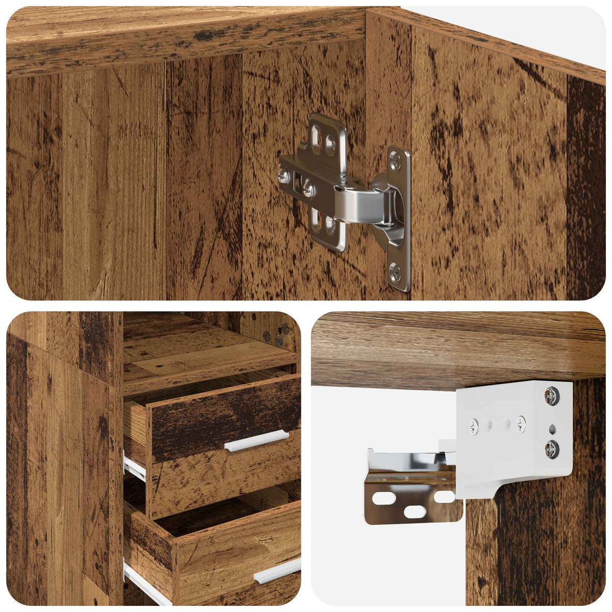 Ormar sa policama Staro drvo 70 x 42,5 x 225 cm