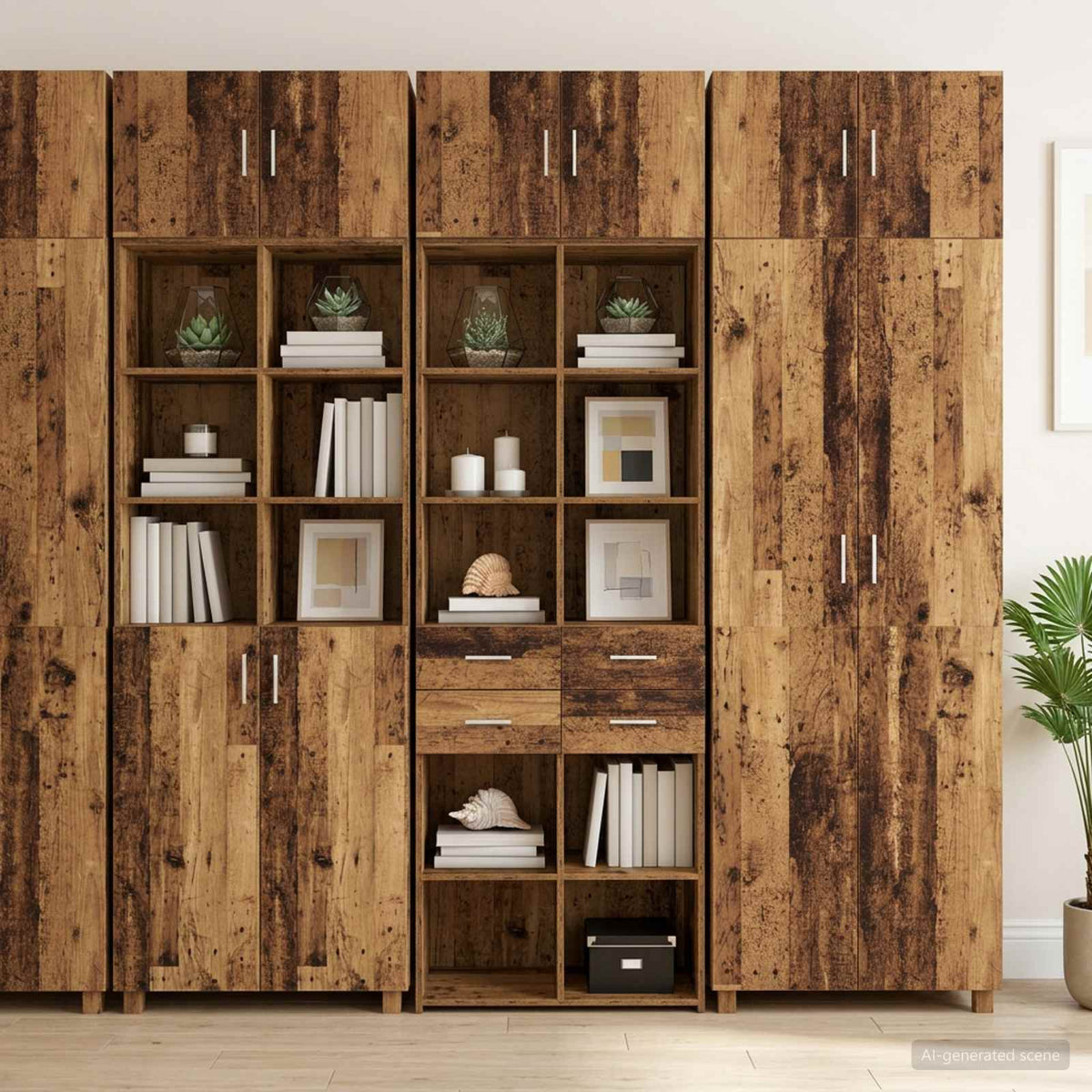 Ormar sa policama Staro drvo 70 x 42,5 x 225 cm
