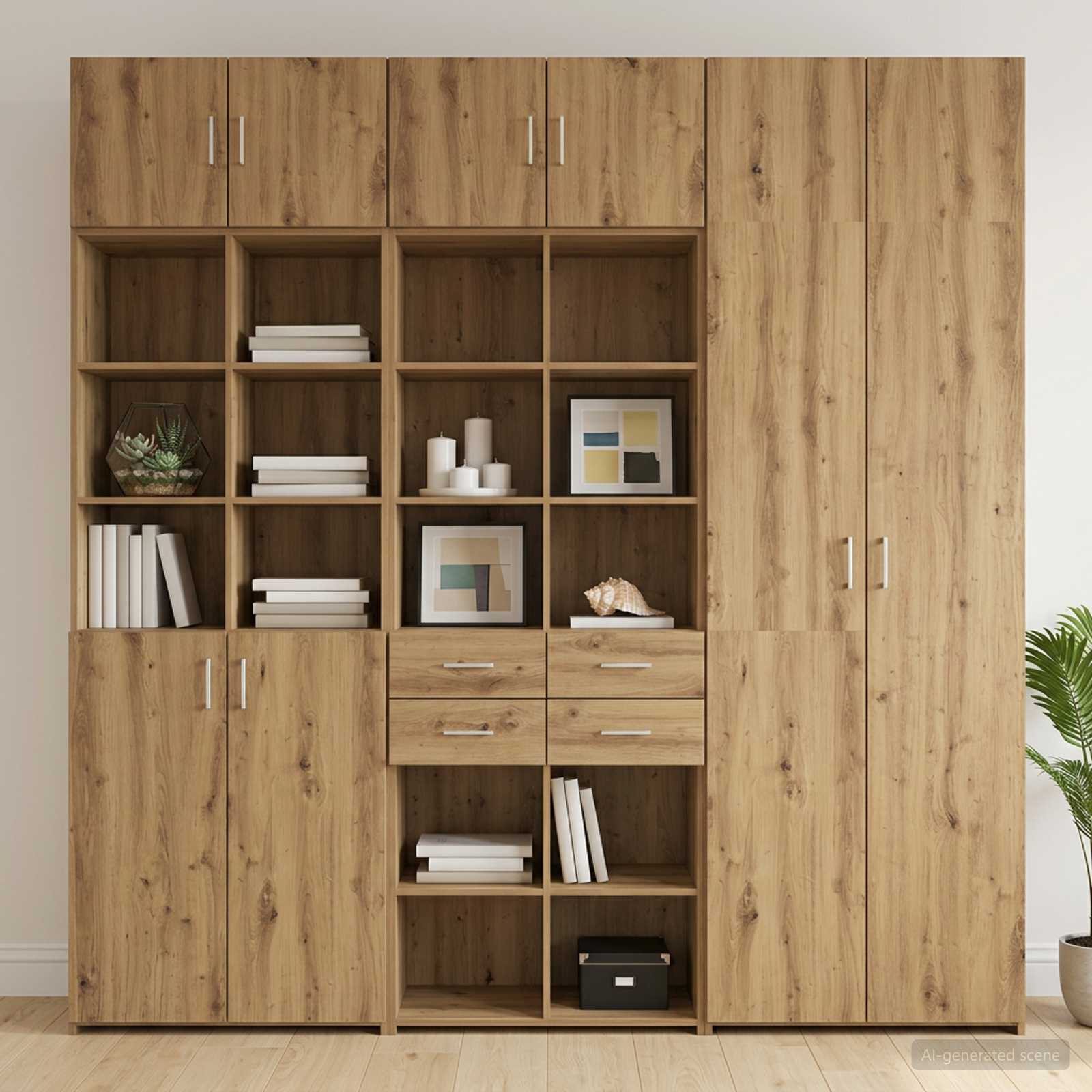 Ormar sa policama Hrast artisan 70 x 42,5 x 225 cm