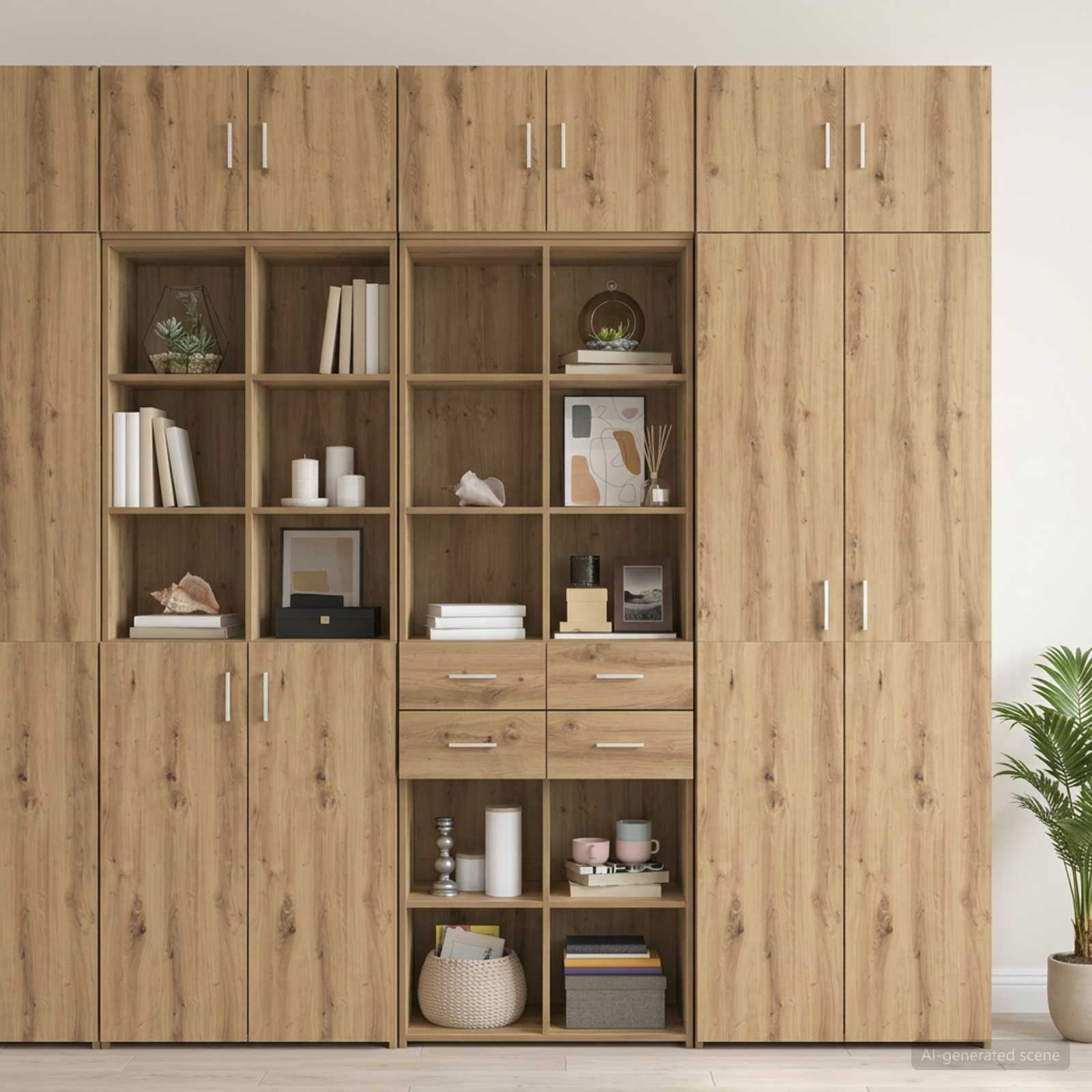 Ormar sa policama Hrast artisan 70 x 42,5 x 225 cm
