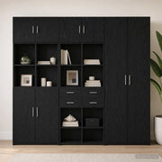 Ormar sa policama Crni hrast 70 x 42,5 x 225 cm