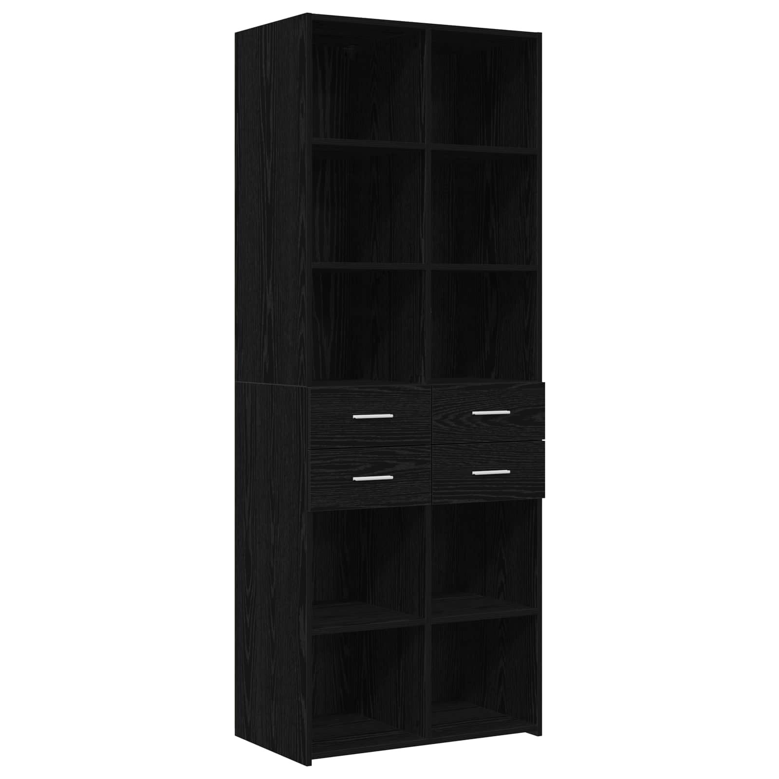 Ormar sa policama Crni hrast 70 x 42,5 x 225 cm