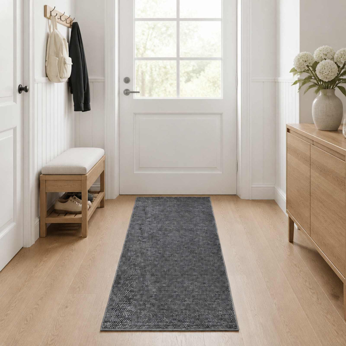 Tepih Antracit 80 x 100 cm 100% poliester 3 mm Mogu se prati