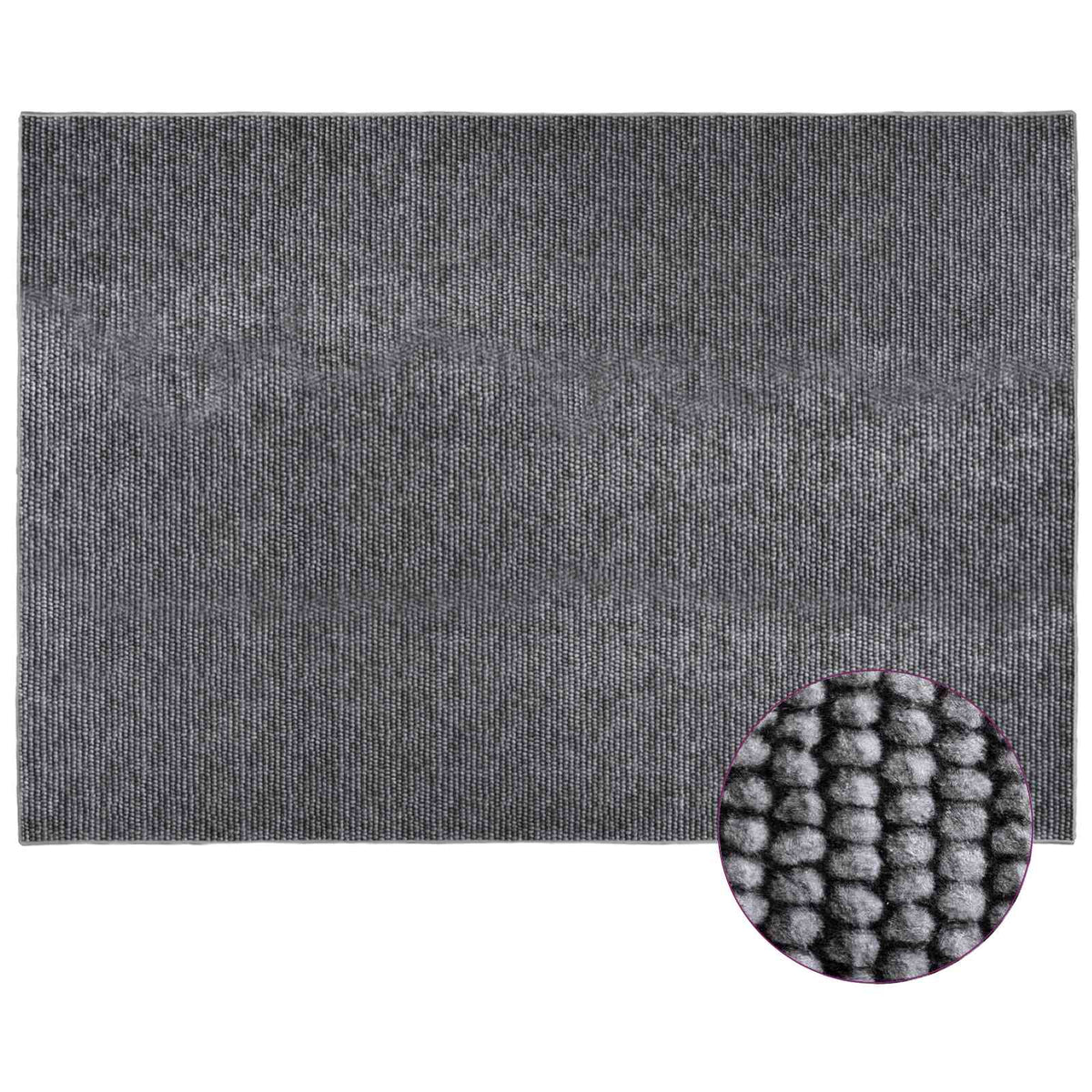 Tepih Antracit 120 x 180 cm 100% poliester 3 mm Mogu se prati