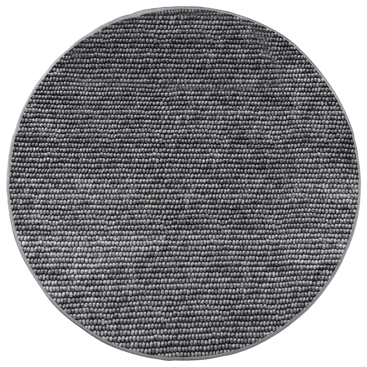 Tepih Antracit Ø 120 cm 100% poliester 3 mm Mogu se prati
