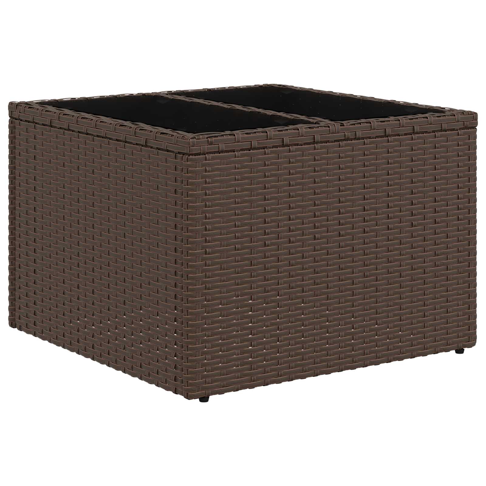 Set sofe 6 kom. Smeđa i krem bijela Poli Rattan i čelik