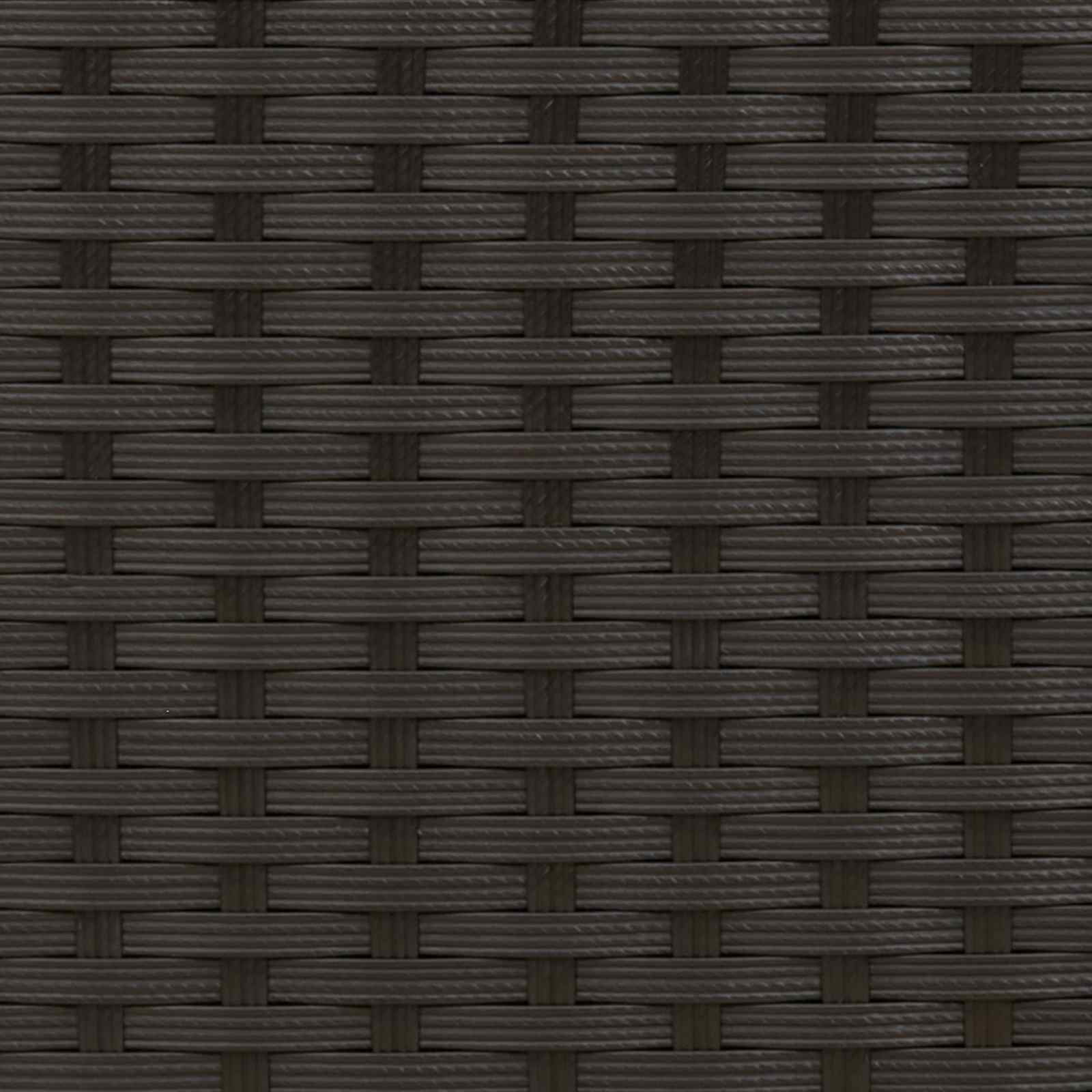 Set sofe 5 kom. Crna i Plava Poli Rattan i čelik