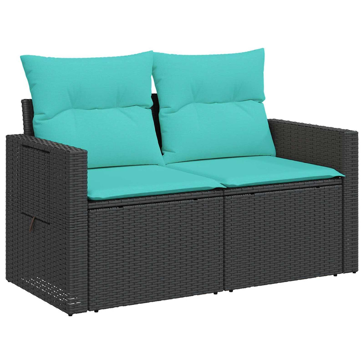Set sofe 5 kom. Crna i Plava 179 x 179 x 85 cm
