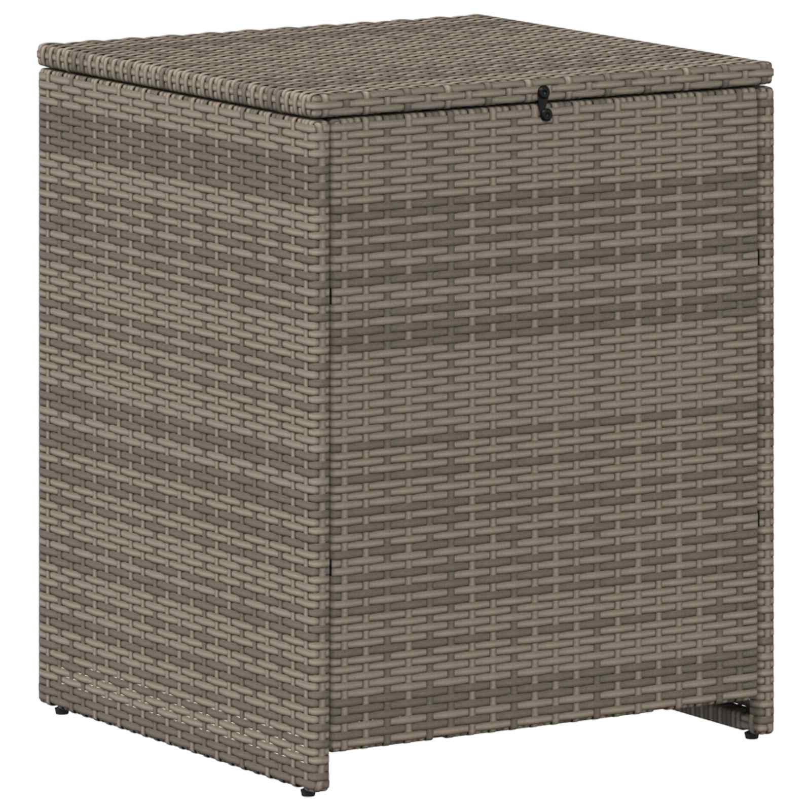 Set sofe 8 kom. Siva i tamno siva Poli Rattan i čelik