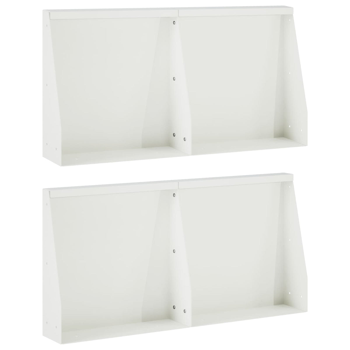 Zid za zadržavanje 4 kom. 40 x 12 x 30 cm Čelik Bijela