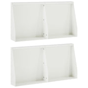 Zid za zadržavanje 4 kom. 40 x 12 x 30 cm Čelik Bijela