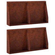 Zid za zadržavanje 4 kom. 40 x 12 x 30 cm Otporni čelik Rđa