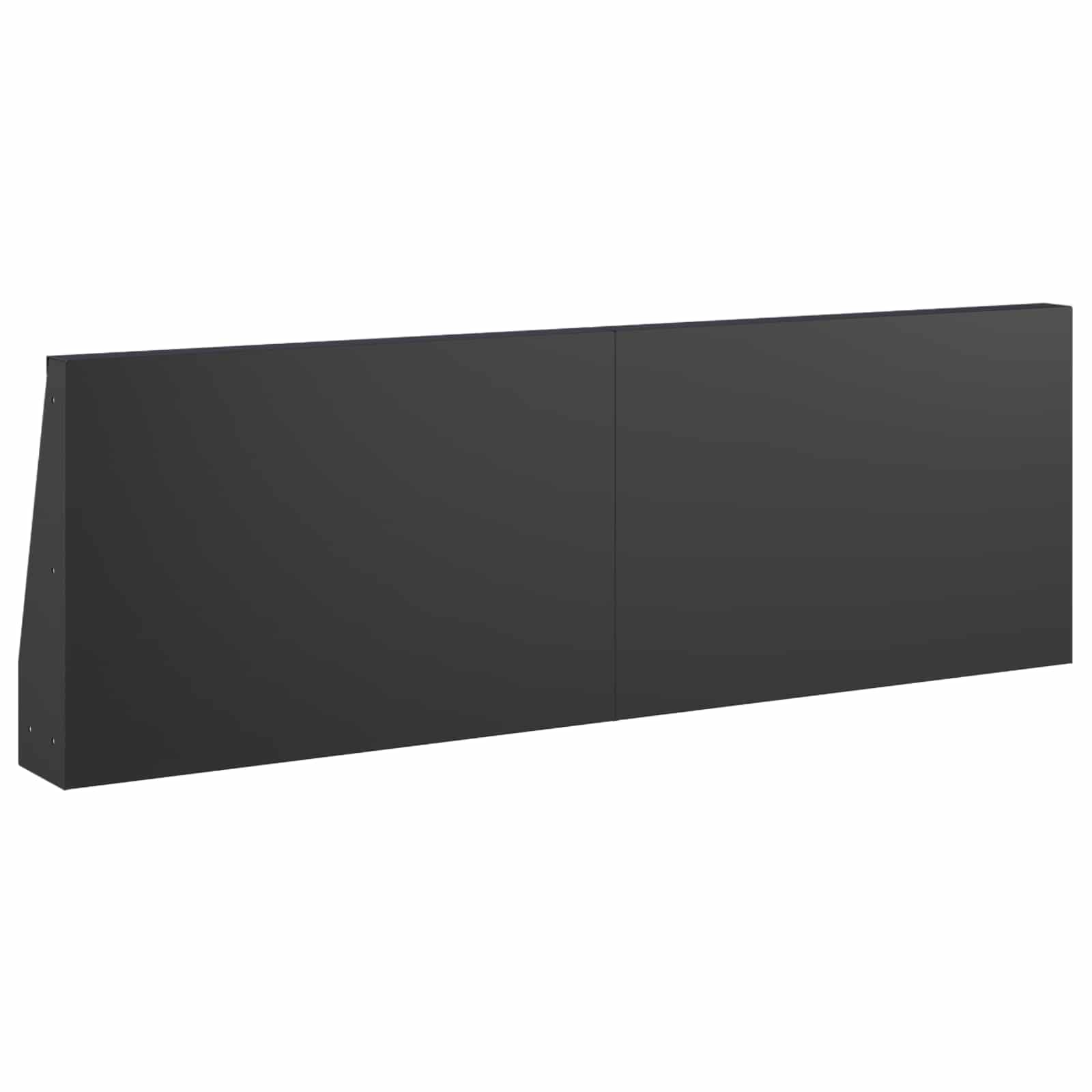 Zid za zadržavanje 4 kom. 60 x 12 x 40 cm Čelik Crna