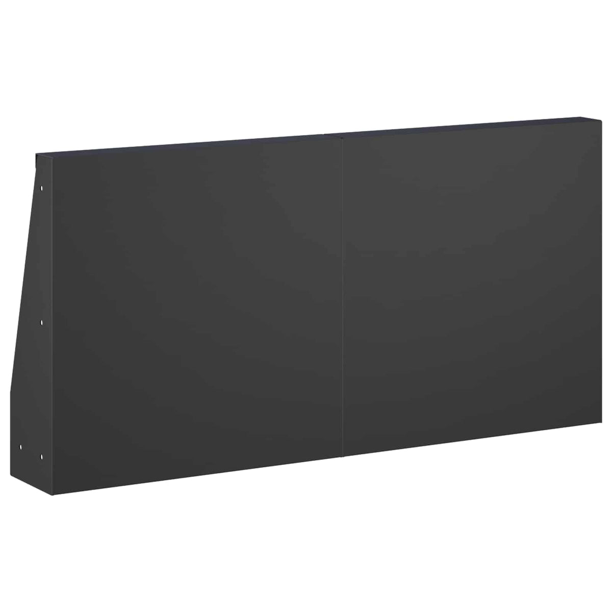 Zid za zadržavanje 6 kom. 40 x 12 x 30 cm Čelik Crna