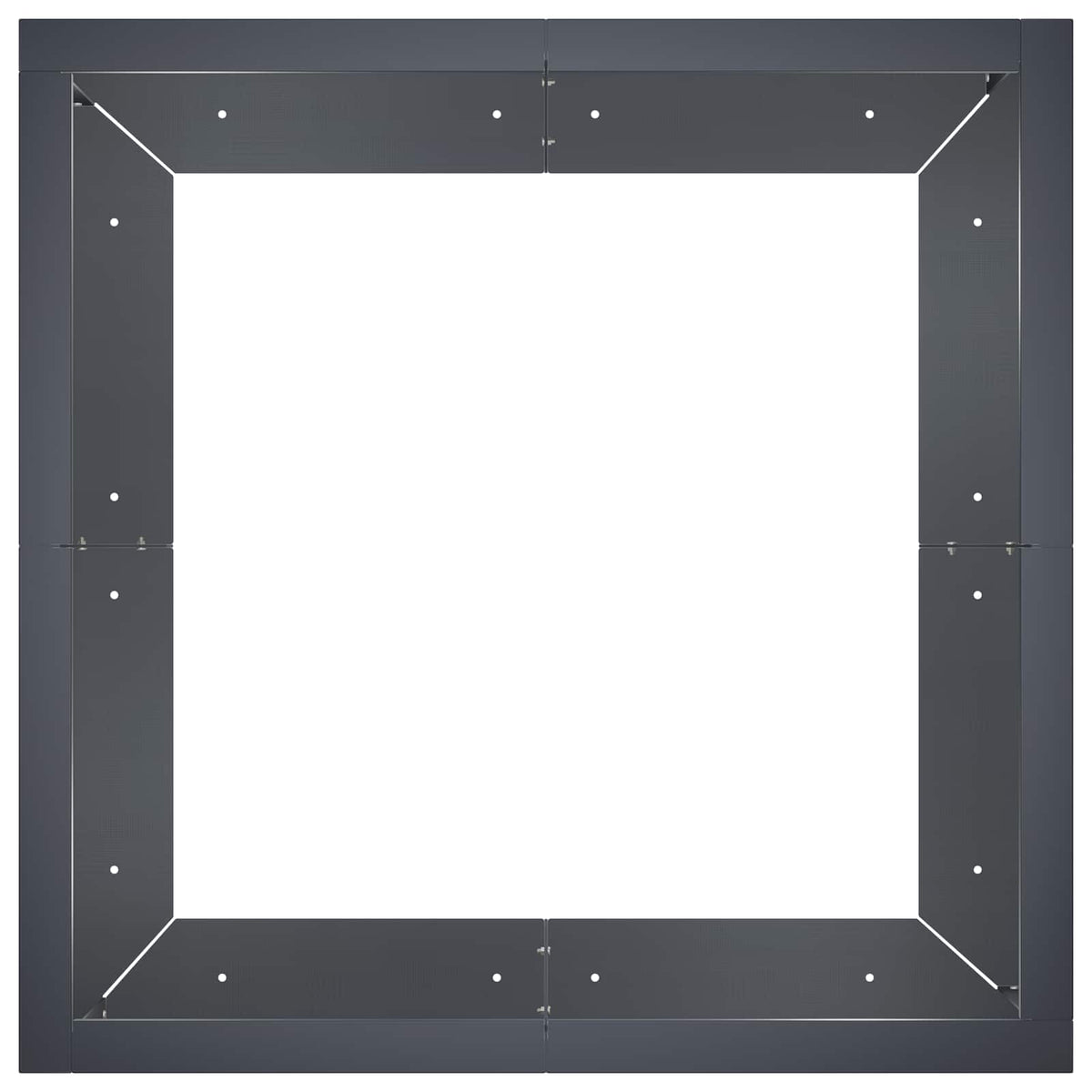 Zid za zadržavanje 4 kom. 100 x 100 x 40 cm Čelik Antracit
