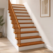 Stepenica 8 kom. 120 x 25 x 2 cm Smeđa Čvrsto Hrastovo Drvo