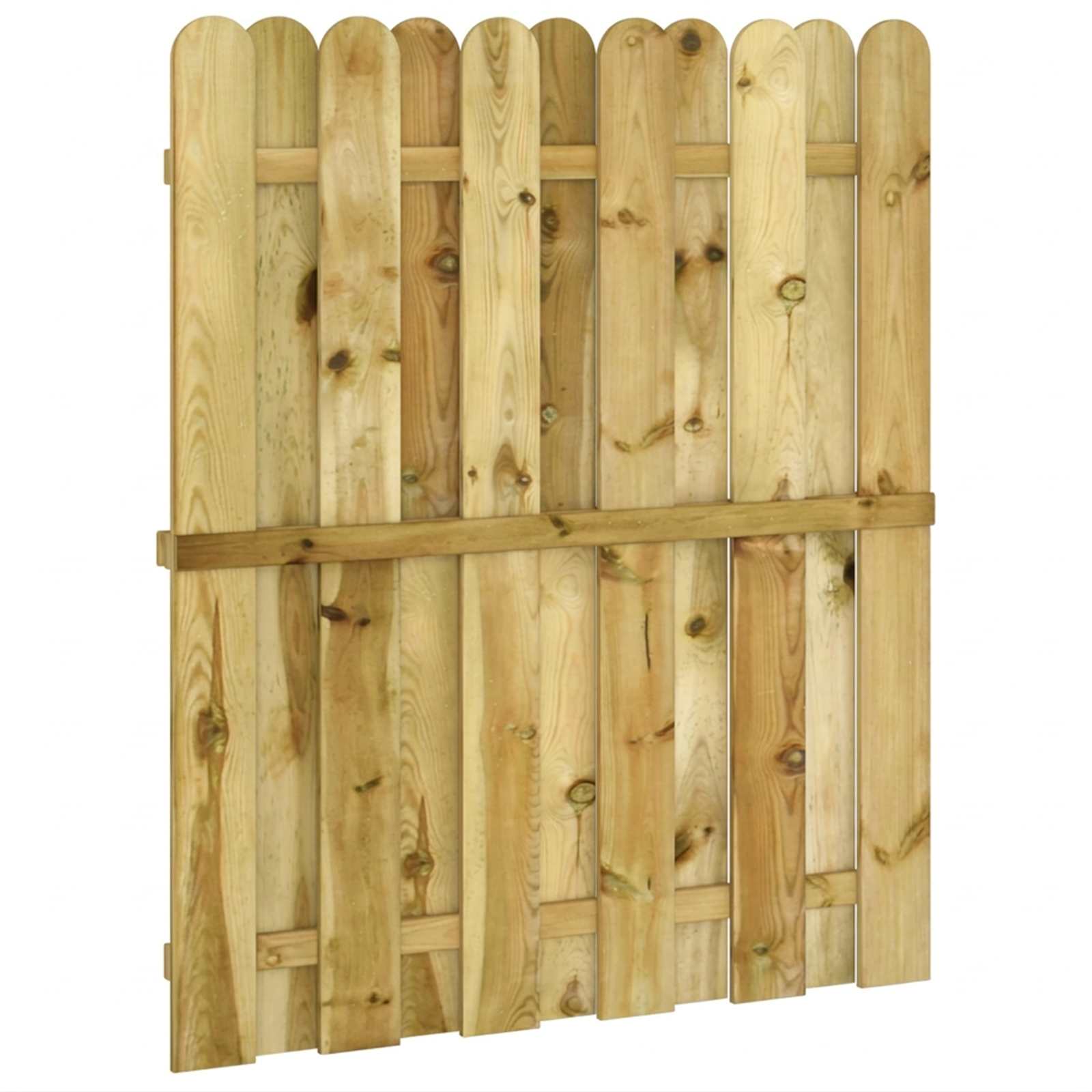 Vrtna vrata 100 x 125 cm Masivna borovina Zelena