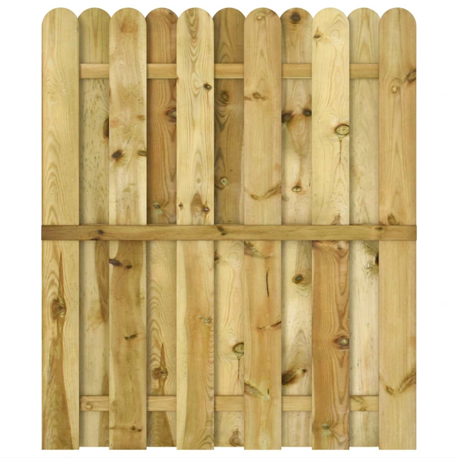 Vrtna vrata 100 x 125 cm Masivna borovina Zelena