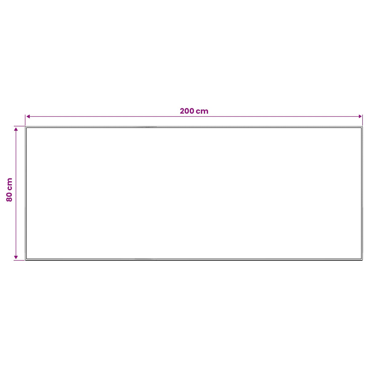 Tepih ORIZ Crvena 80 x 200 cm 100% poliester