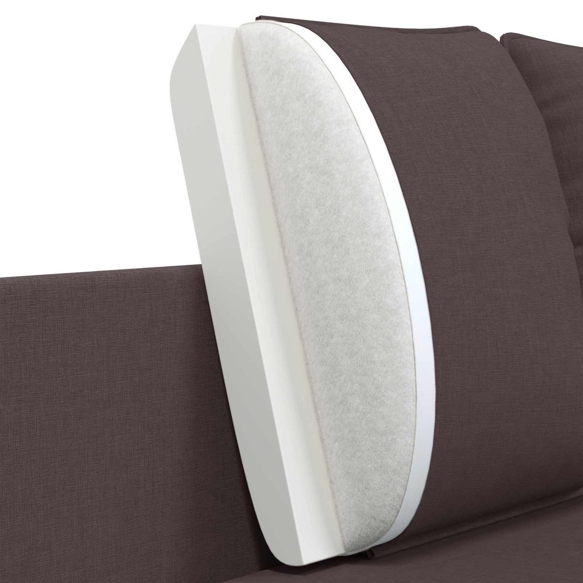 Sofa za dvije osobe Tamno smeđa 188 x 81 x 89 cm Tkanina