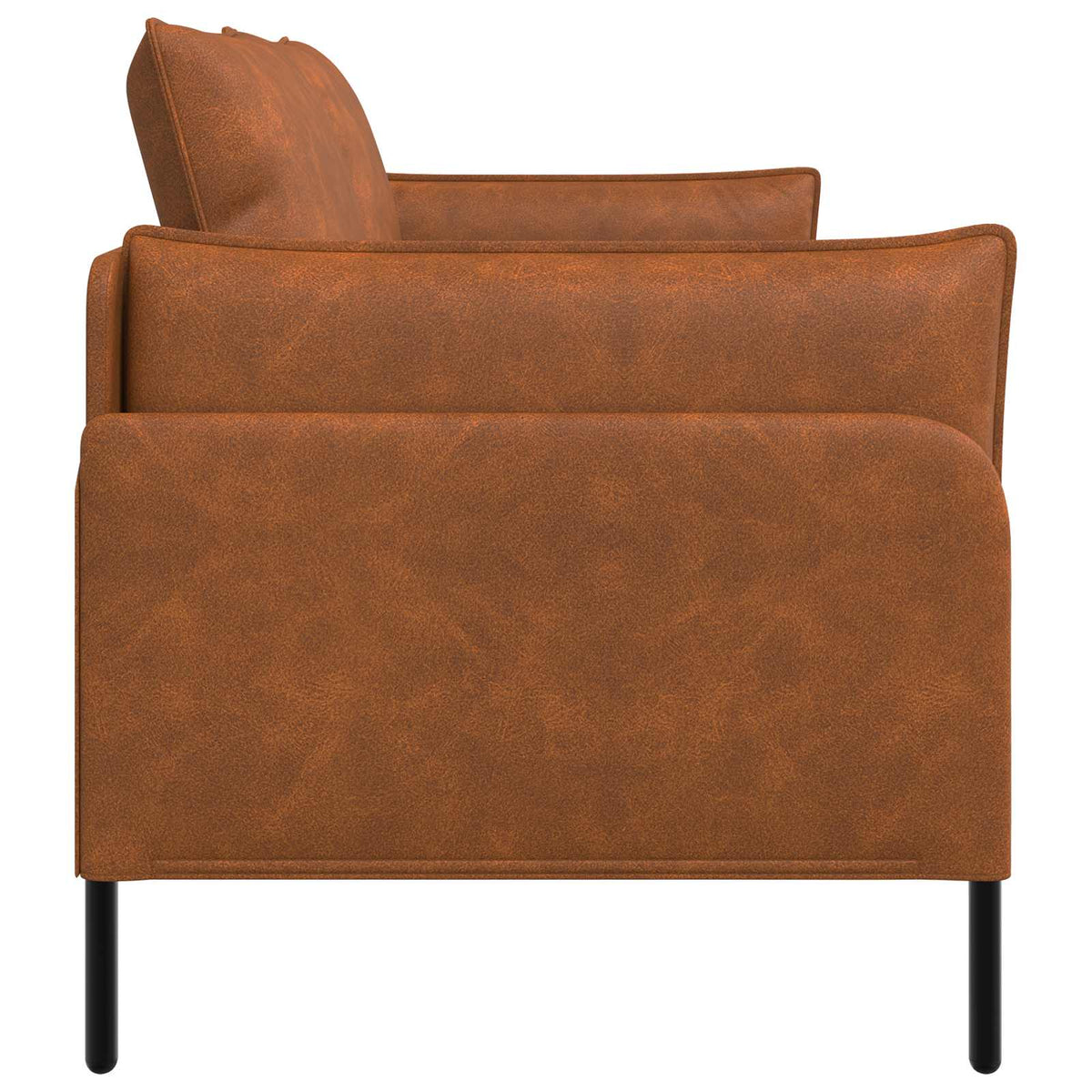 Sofa za dvije osobe Smeđa 188 x 81 x 89 cm Umjetna koža