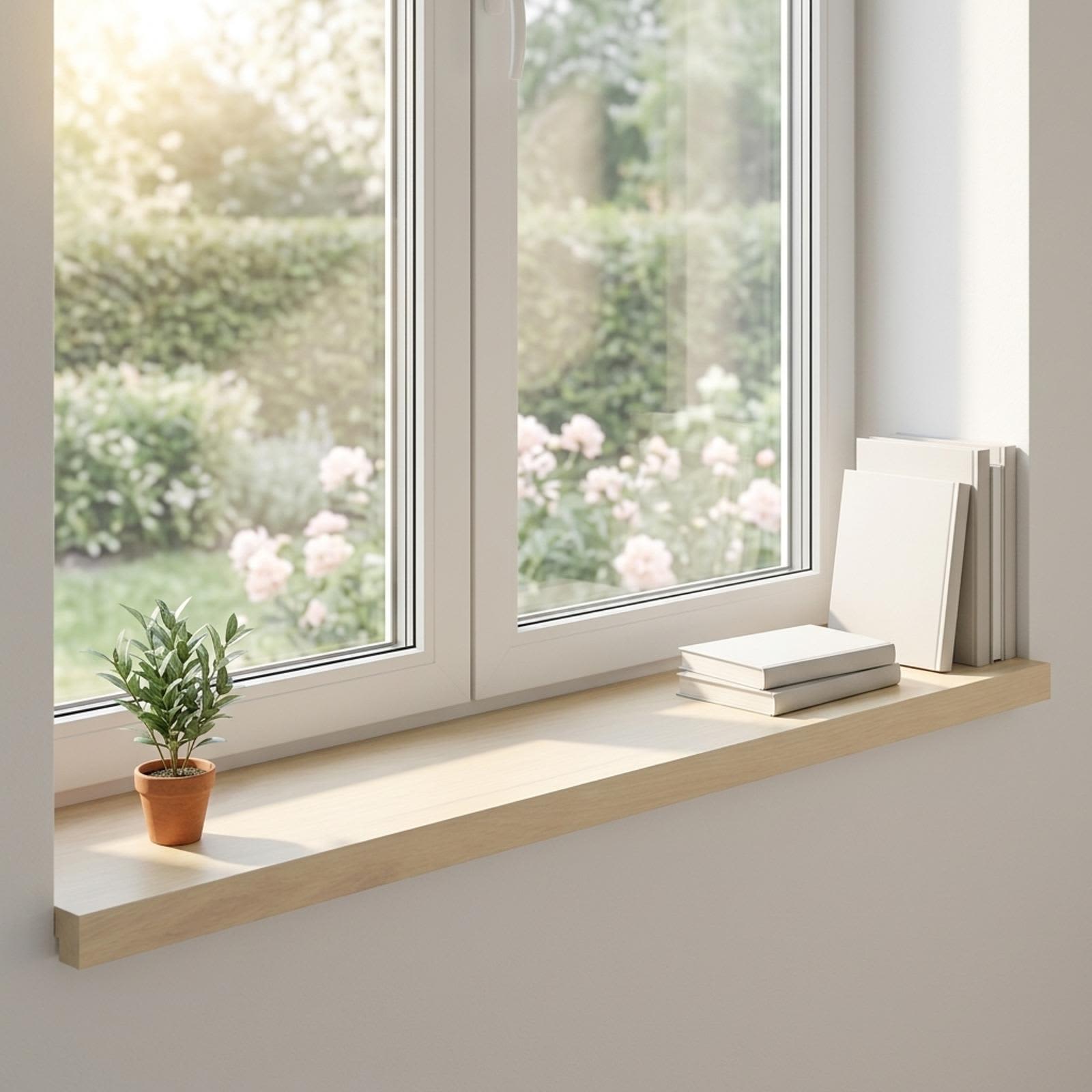 Prozorske klupice 2 kom. Bijela 100 x 25 x 2 cm