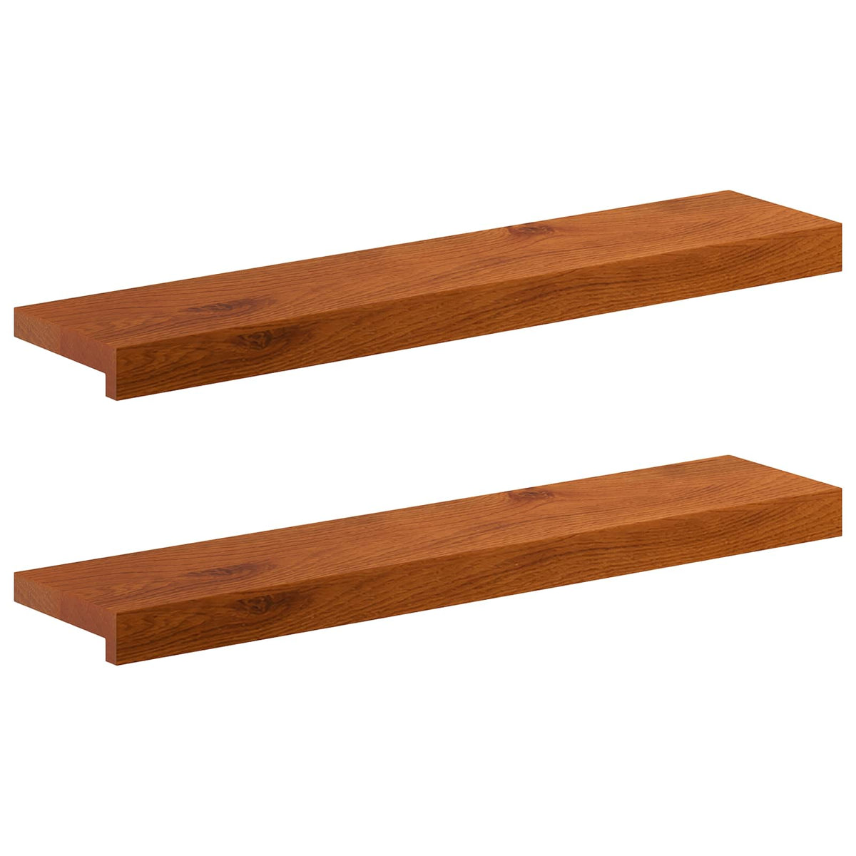 Prozorske klupice 2 kom. Smeđa 80 x 20 x 2 cm
