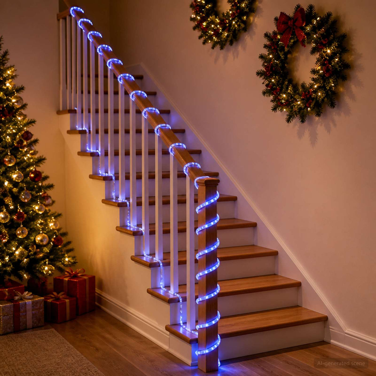 Božićno LED svjetlosno crijevo 240 LED lampica Plava 10 m