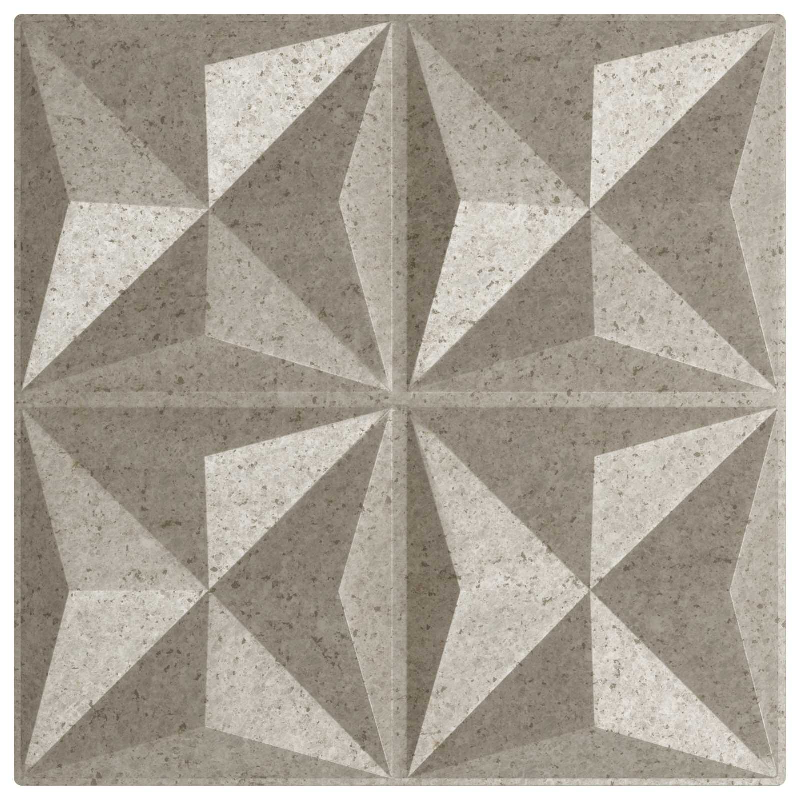 Zidne panele 48 pcs Origami beton 50 x 50 cm XPS pjena