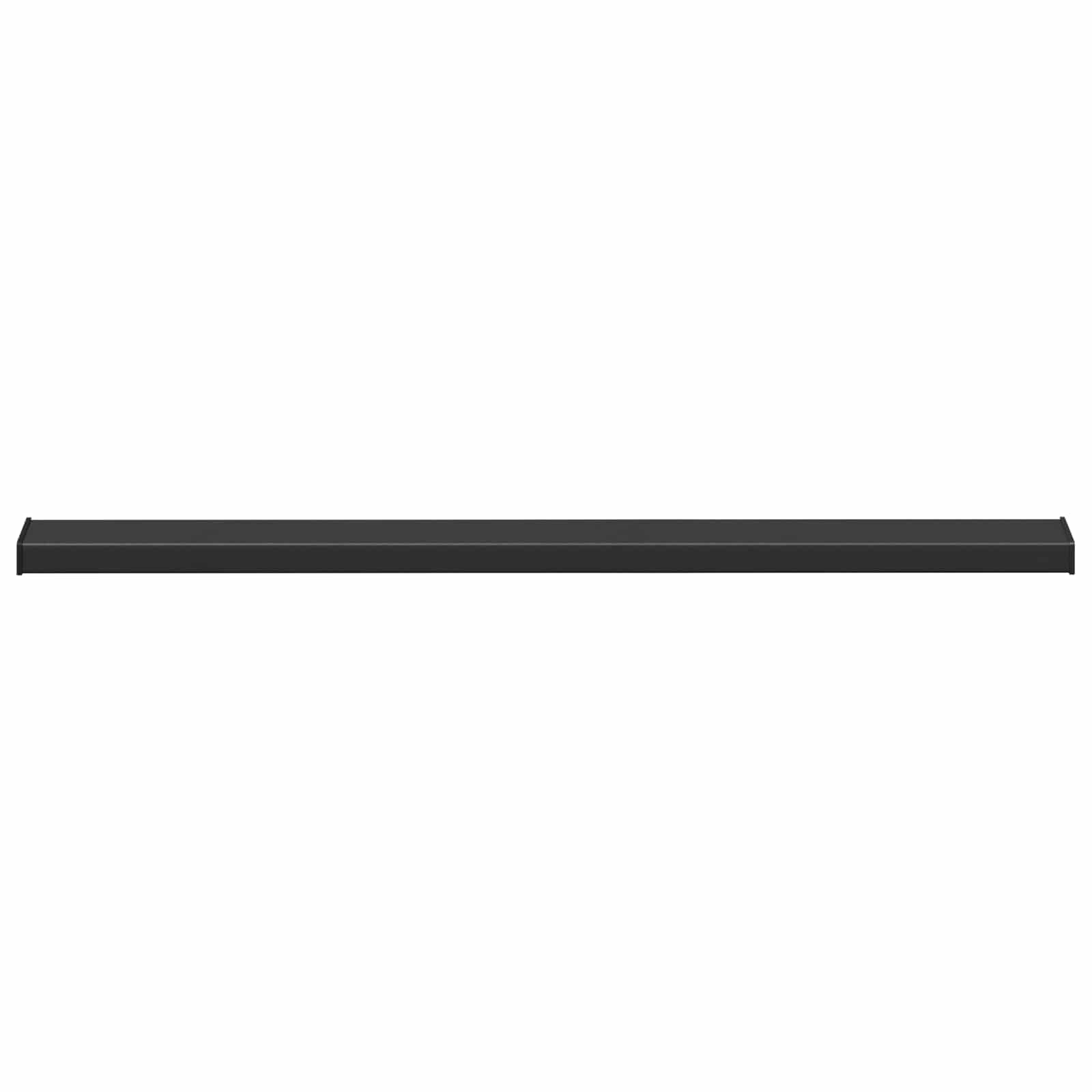 Prozorska klupčica Crna s drvenom teksturom 160 x 15 x 4,5 cm