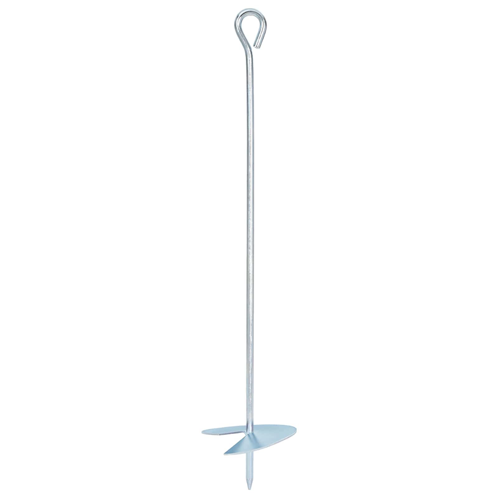 Zemaljska sidra 2 pcs Srebrna Ø10 x 50 cm Galvanizirani metal