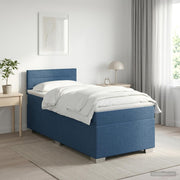 Boxspring krevet s madracem Plava 90 x 200 cm Tkanina