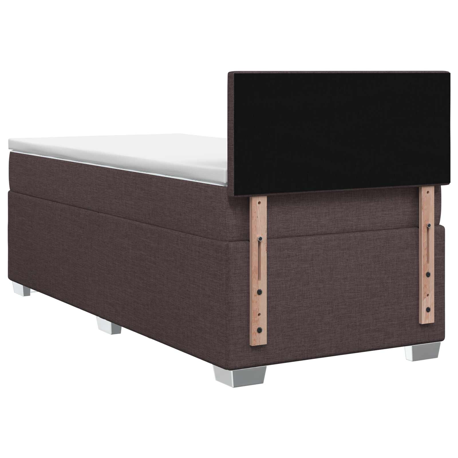 Boxspring krevet s madracem Tamno smeđa 80 x 200 cm Tkanina