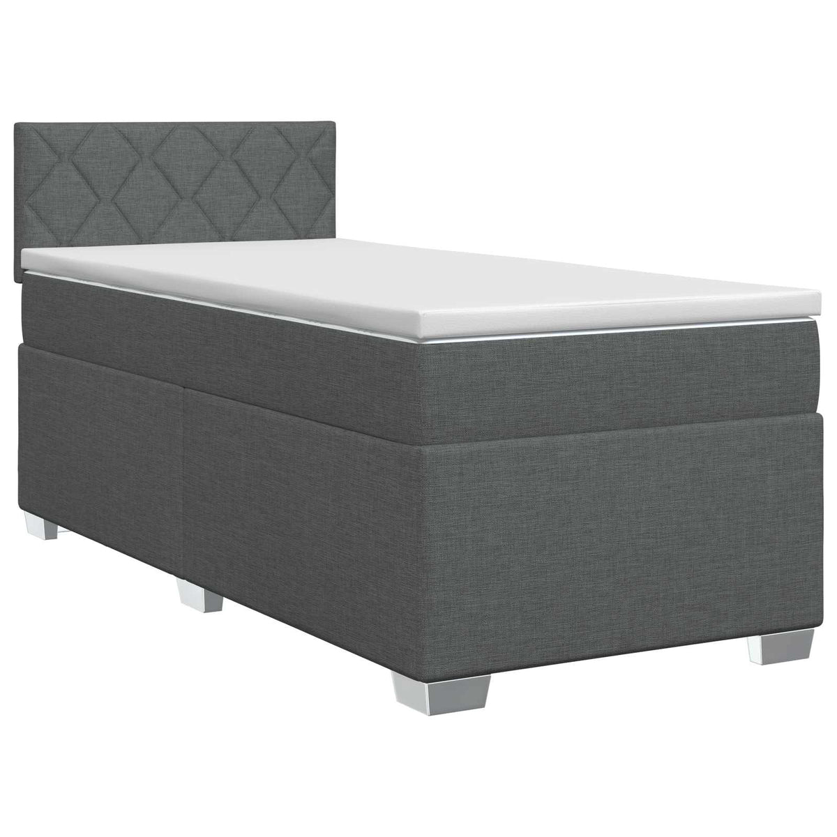 Boxspring krevet s madracem Tamnosiva 80 x 200 cm Tkanina