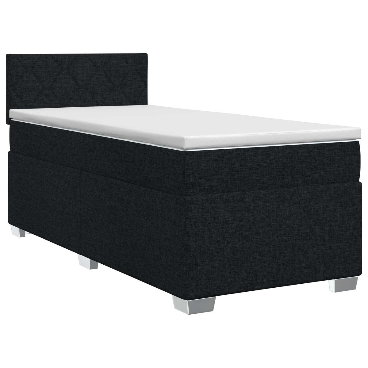 Boxspring krevet s madracem Crna 80 x 200 cm Tkanina