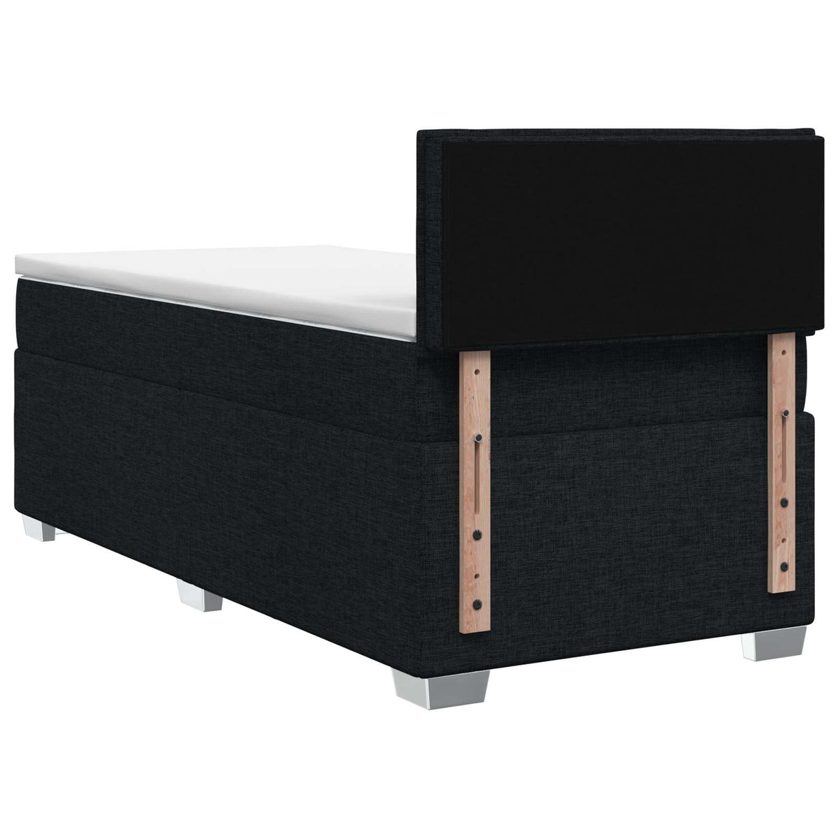Boxspring krevet s madracem Crna 90 x 190 cm Tkanina