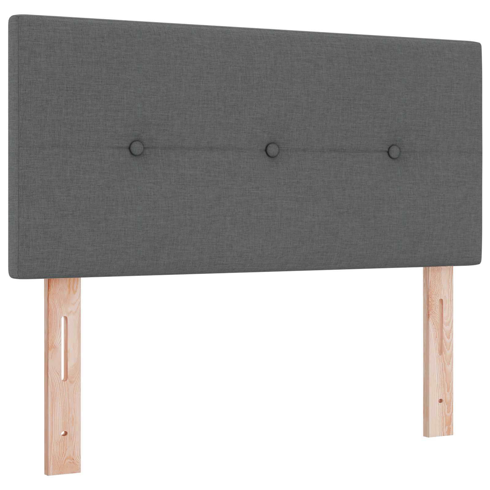 Boxspring krevet s madracem Tamnosiva 90 x 190 cm Tkanina