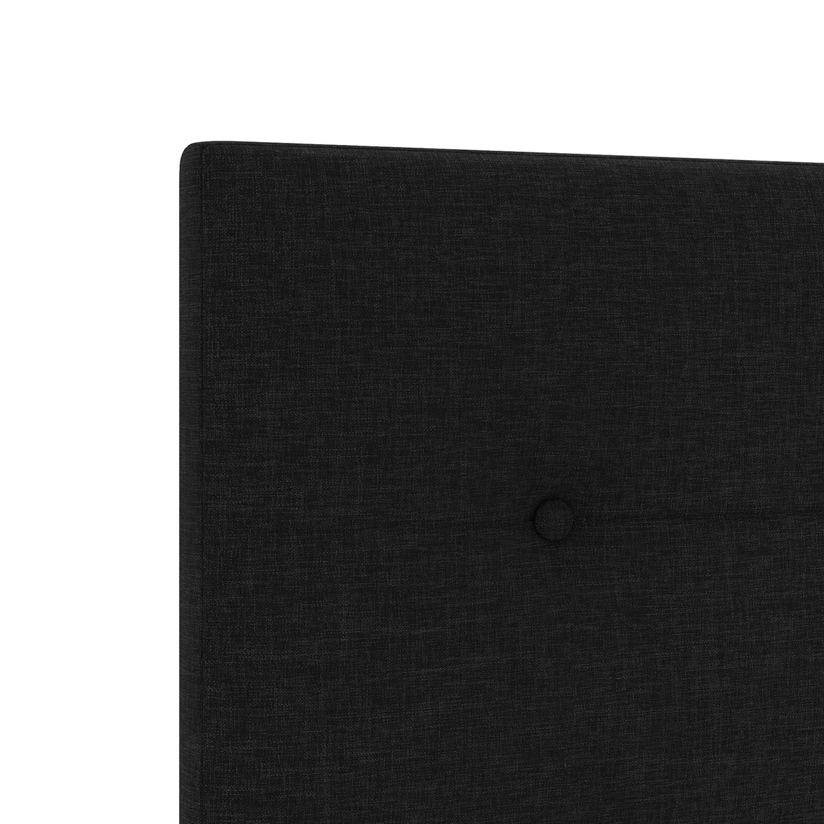 Boxspring krevet s madracem Crna 90 x 190 cm Tkanina