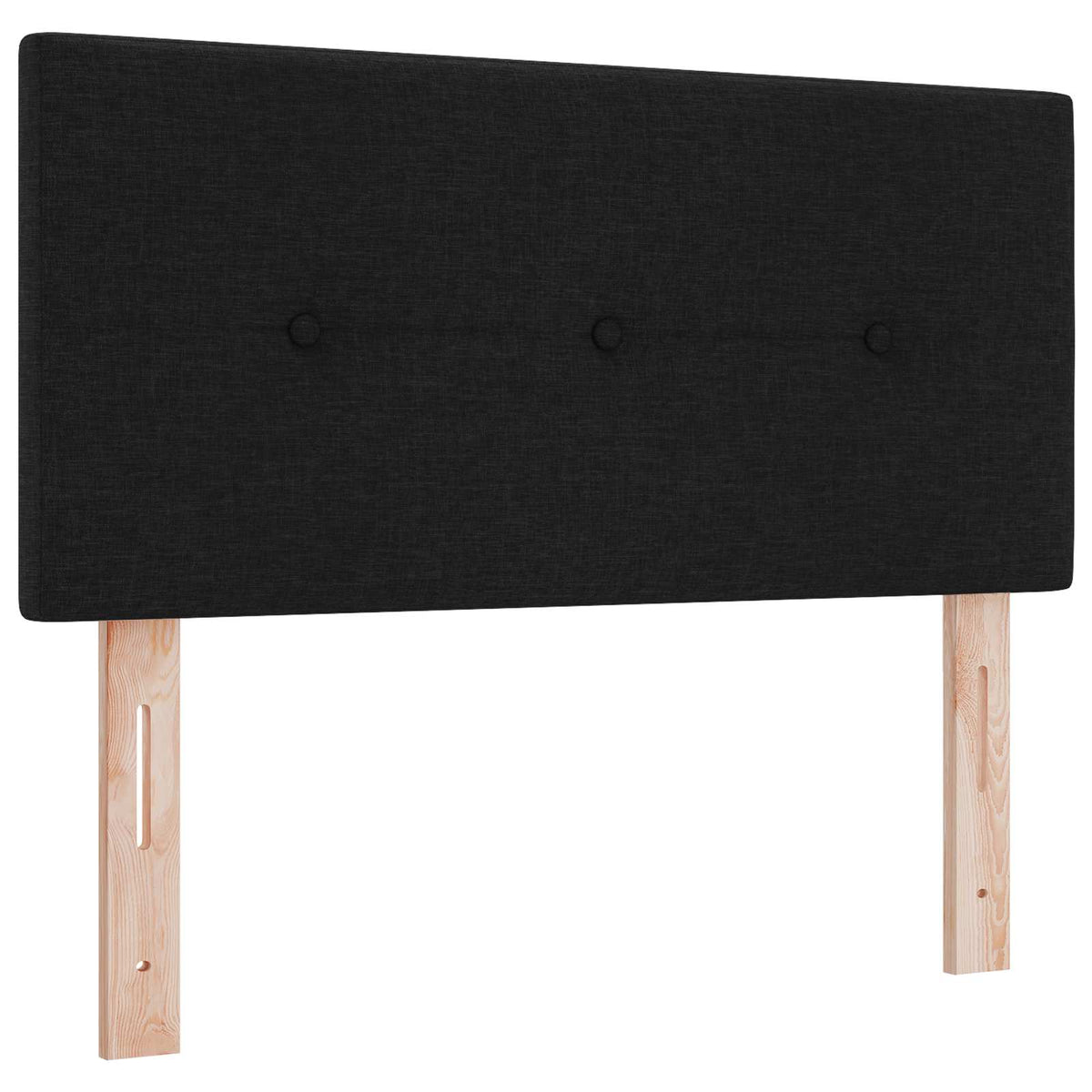 Boxspring krevet s madracem Crna 90 x 190 cm Tkanina