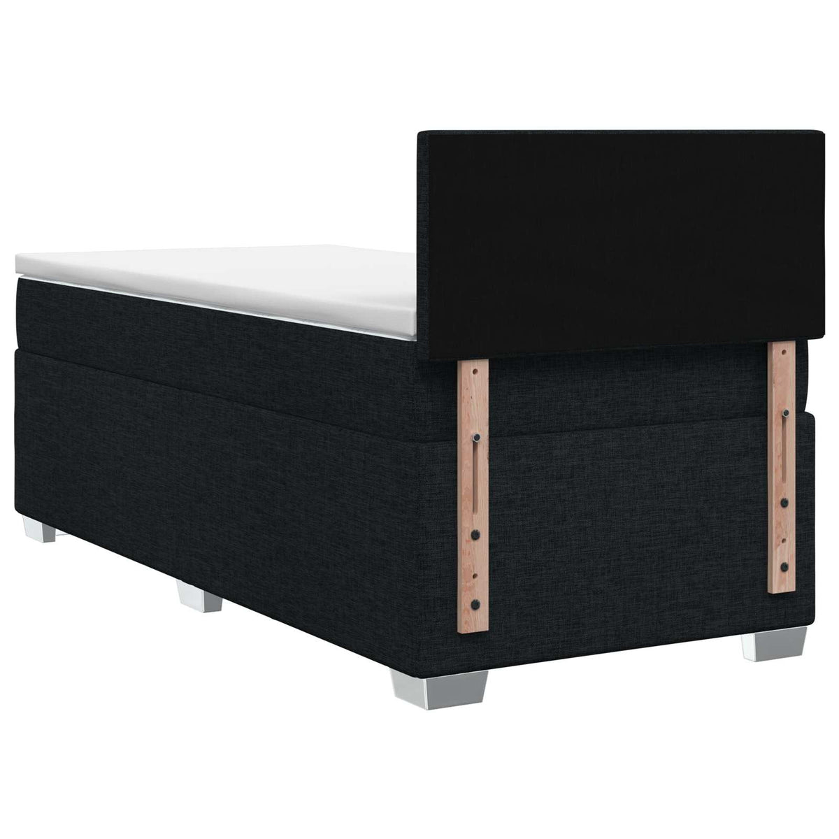 Boxspring krevet s madracem Crna 90 x 190 cm Tkanina