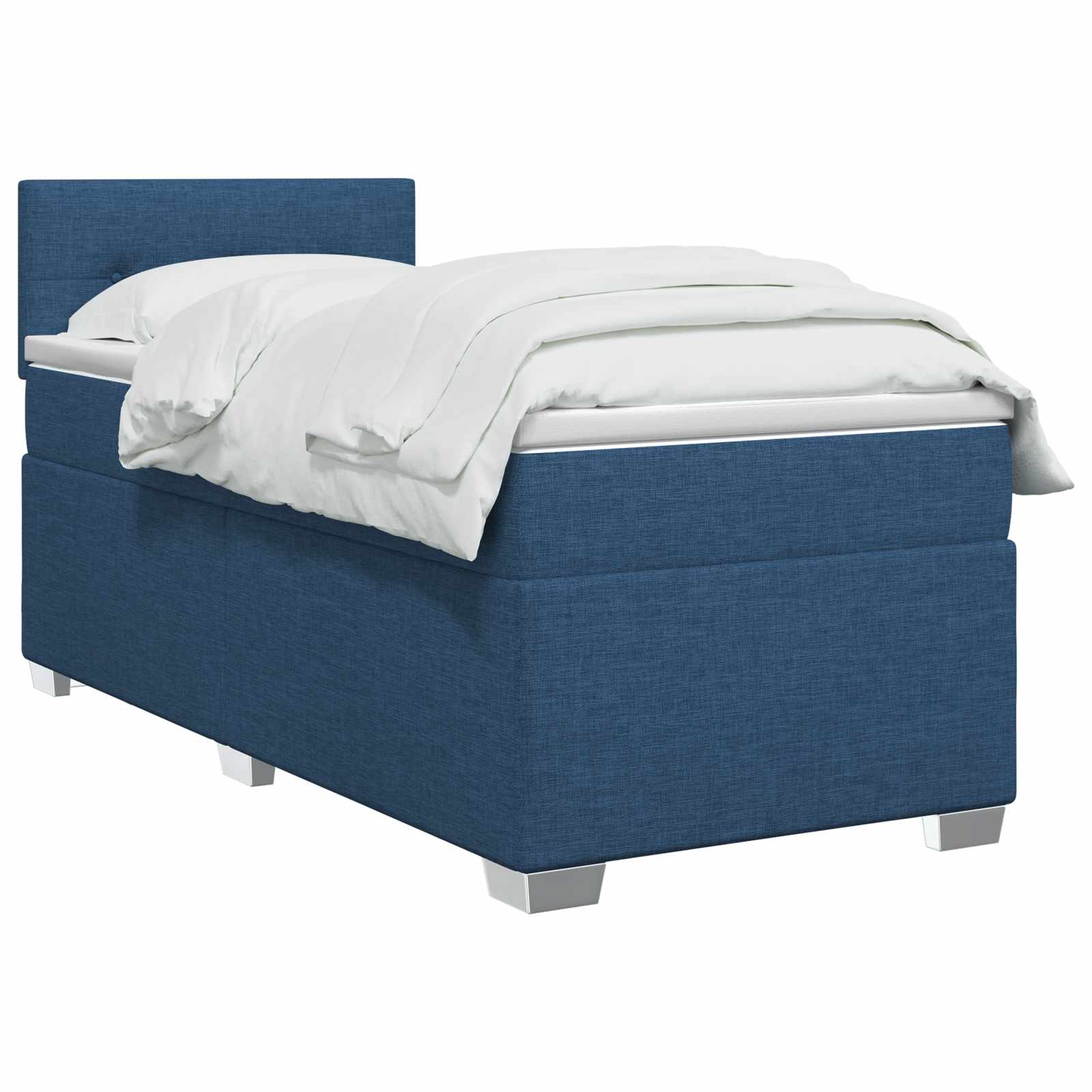 Boxspring krevet s madracem Plava 90 x 190 cm Tkanina