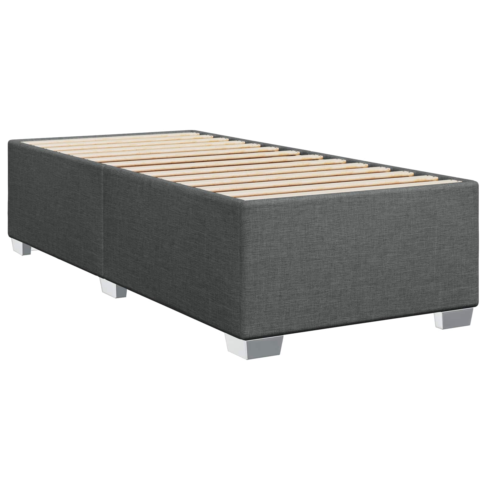 Boxspring krevet s madracem Tamnosiva 90 x 190 cm Tkanina