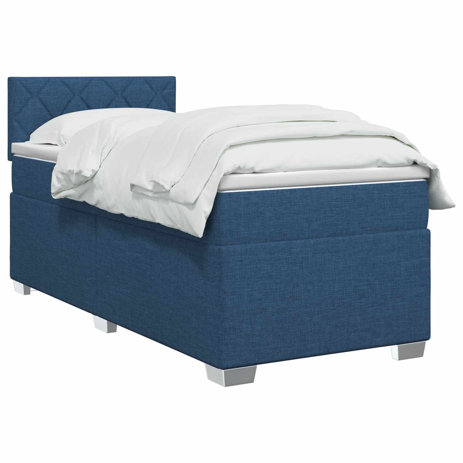 Boxspring krevet s madracem Plava 90 x 190 cm Tkanina