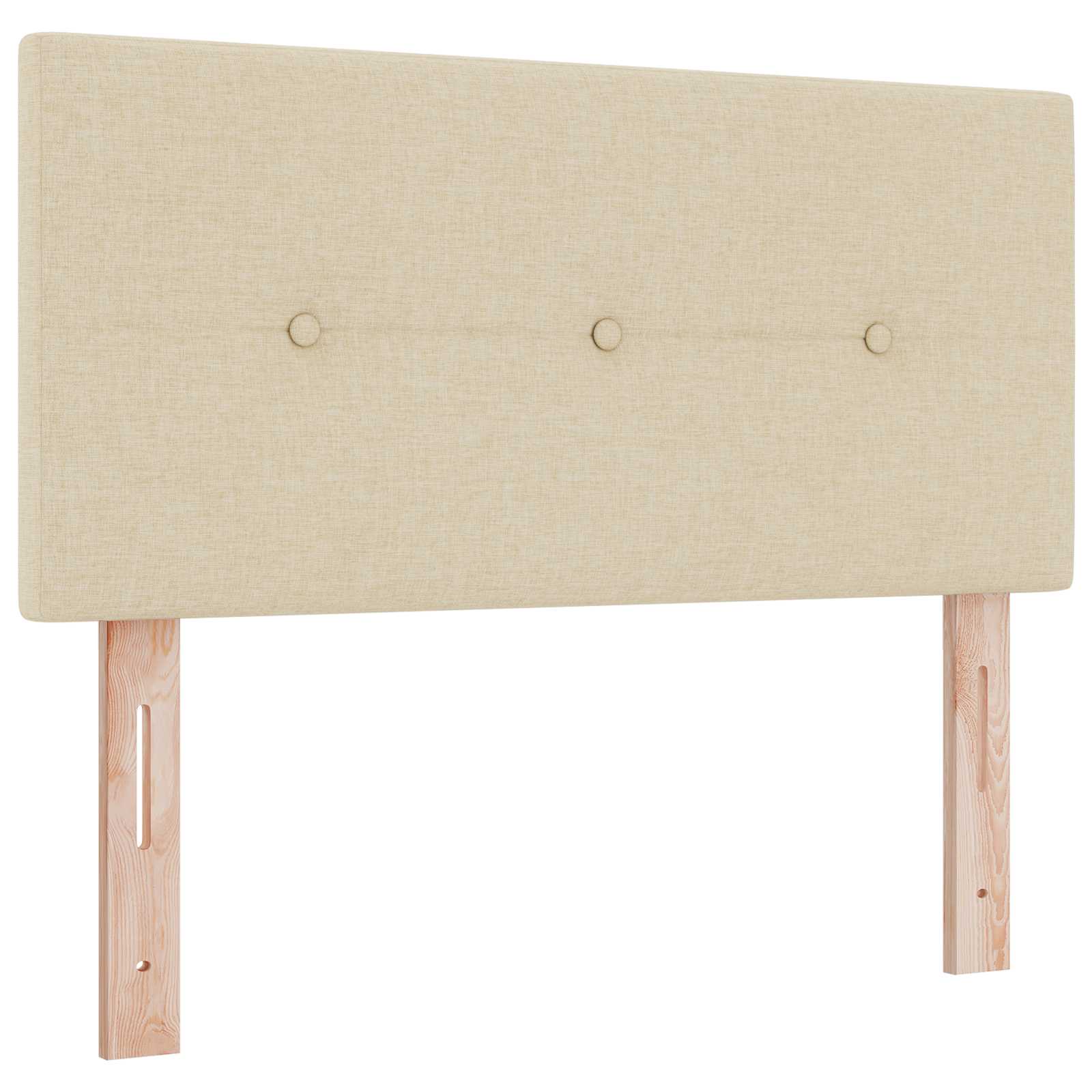 Boxspring krevet s madracem Krem 100 x 200 cm Tkanina