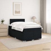 Boxspring krevet s madracem Crna 120 x 200 cm Tkanina