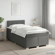 Boxspring krevet s madracem Tamnosiva 120 x 200 cm Tkanina