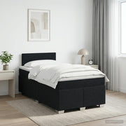 Boxspring krevet s madracem Crna 120 x 200 cm Tkanina
