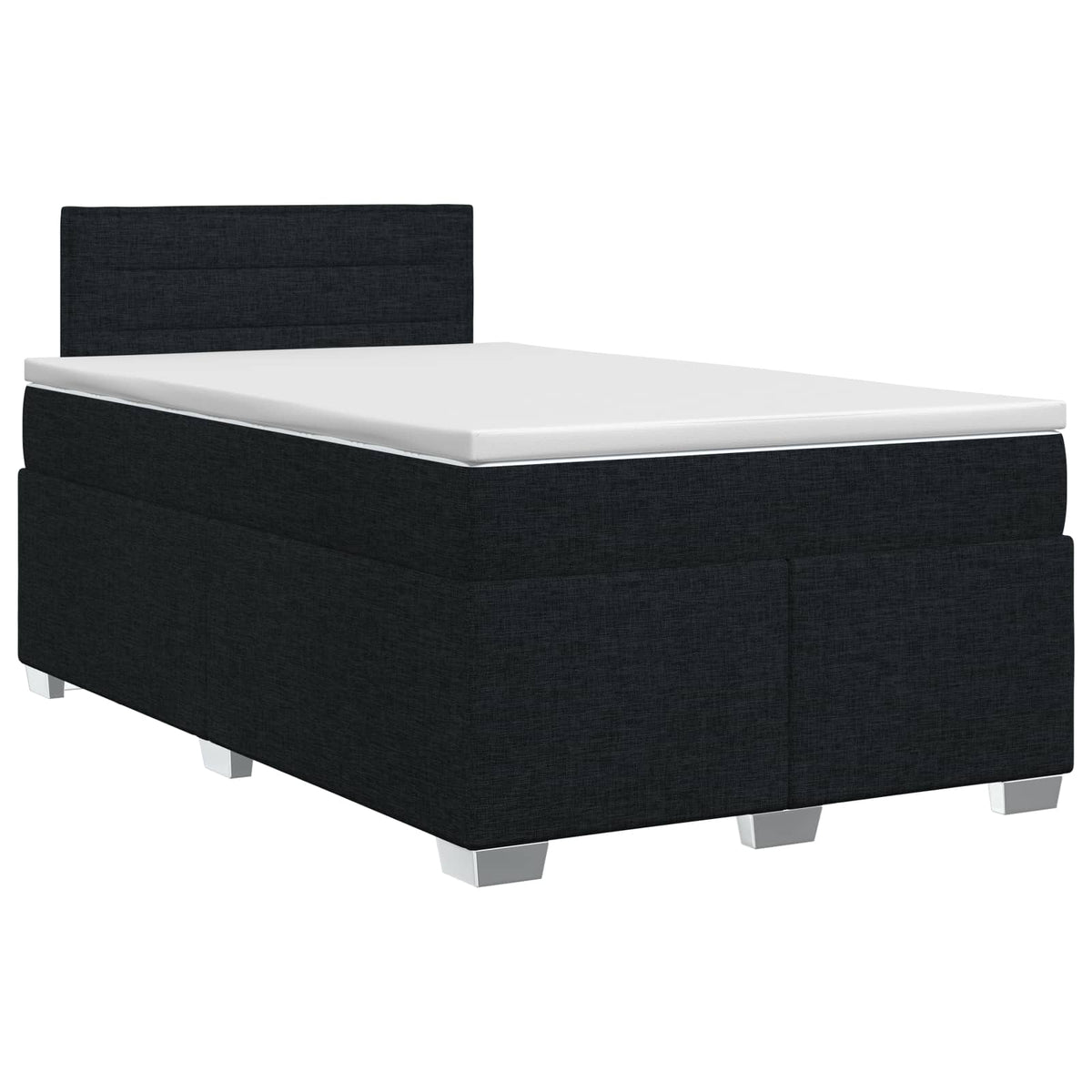 Boxspring krevet s madracem Crna 120 x 200 cm Tkanina